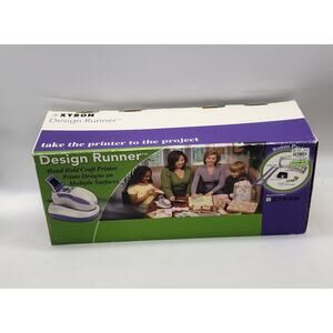 Xyron Design Runner Arc Handle Straight Edge Italic Base 4 Design Discs Genuine